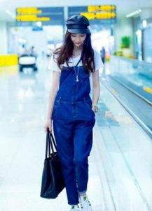 背带裤女明星,背带裤女明星风采